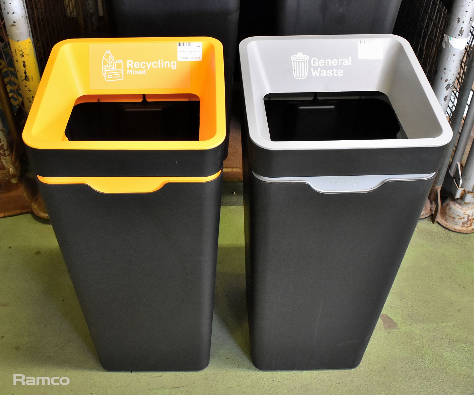 4x Method 60L mixed recycling bins, 2x Method 60L general waste bins - Image 2 of 3