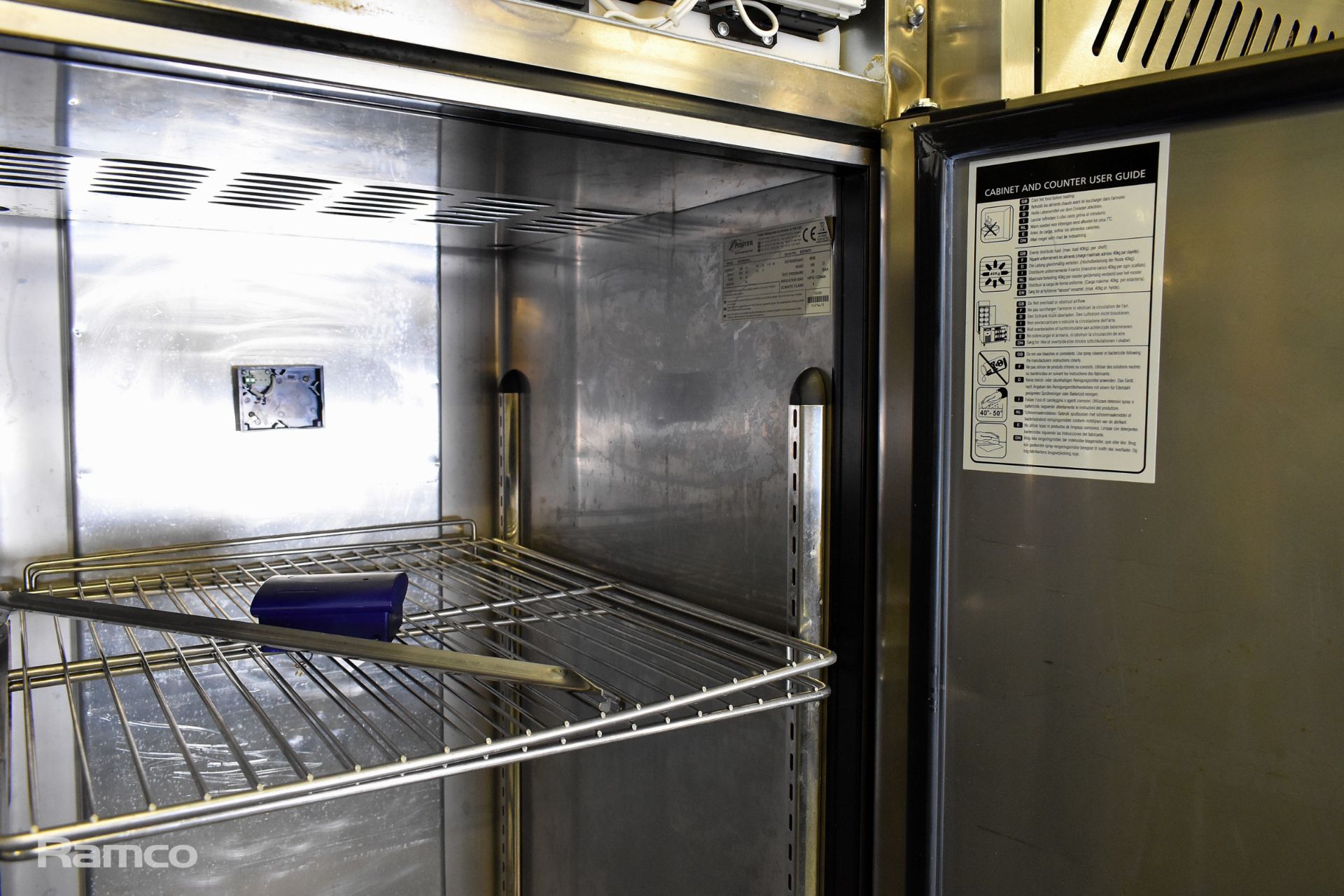 Foster EPREMG600L stainless steel single door freezer (missing front top panel) - 700mm W - Image 3 of 6