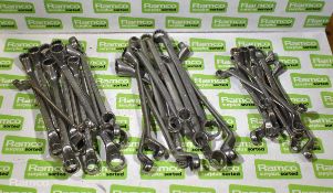 Ring Spanners - various sizes - 30 in total