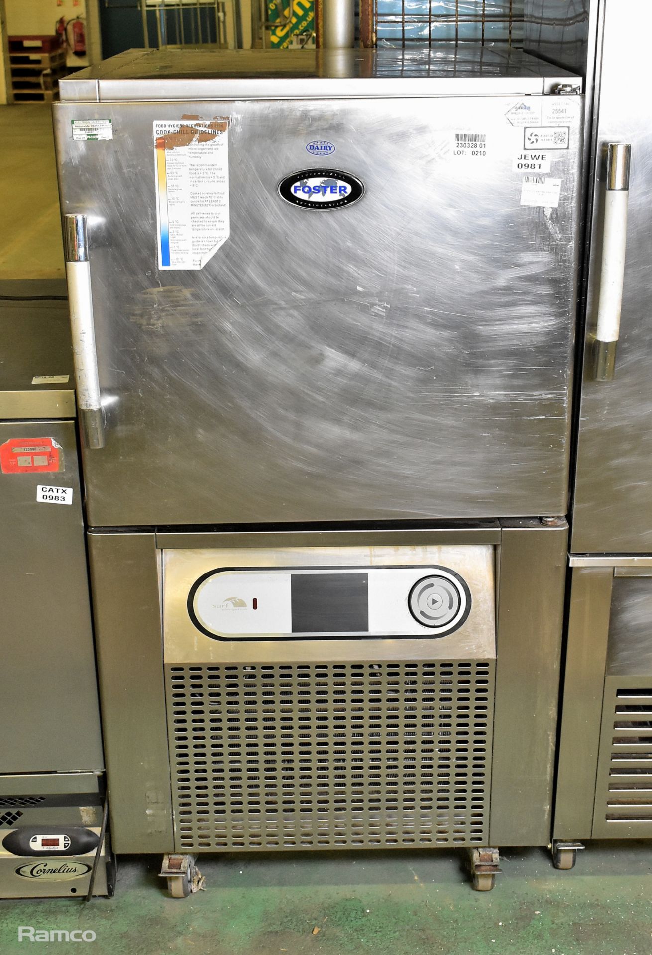 Foster BC21 stainless steel blast chiller - 700mm W