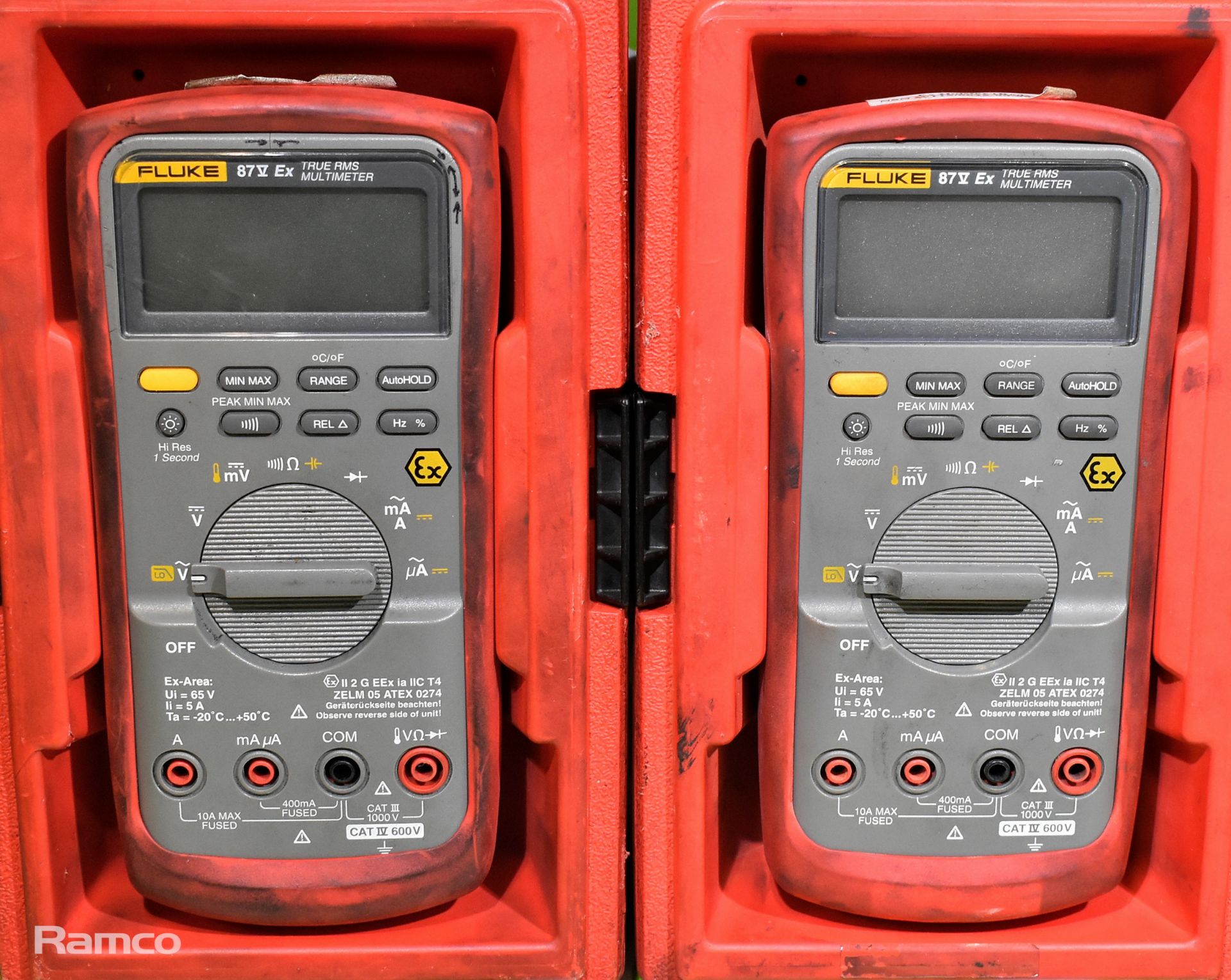 4x Fluke 87V-EX True RMS multimeters - Image 2 of 3