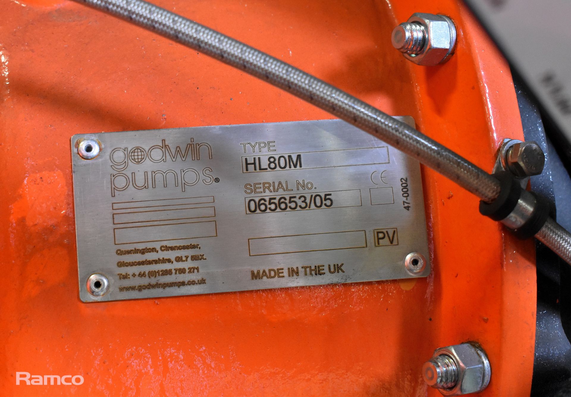 Godwin HL80M Dri Prime pump unit - serial number 065653/05 powered by Perkins diesel engine - Bild 20 aus 20