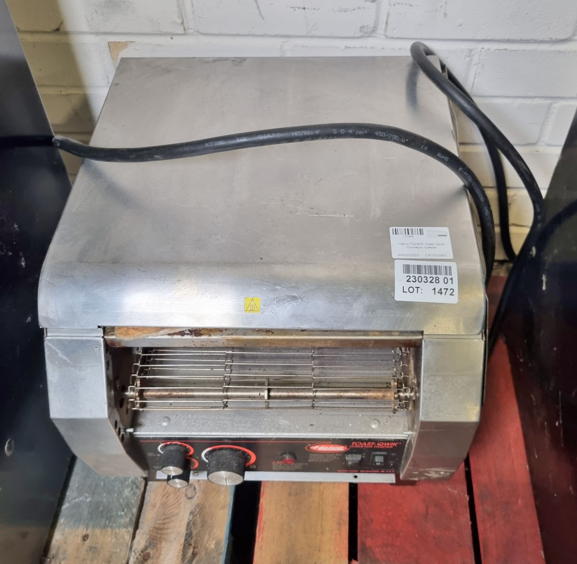 Hatco TQ-405 Toast-Qwik conveyor toaster - 370mm W - Image 2 of 4
