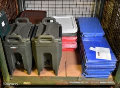 Catering equipment - plastic chopping boards, composite trays, food containers