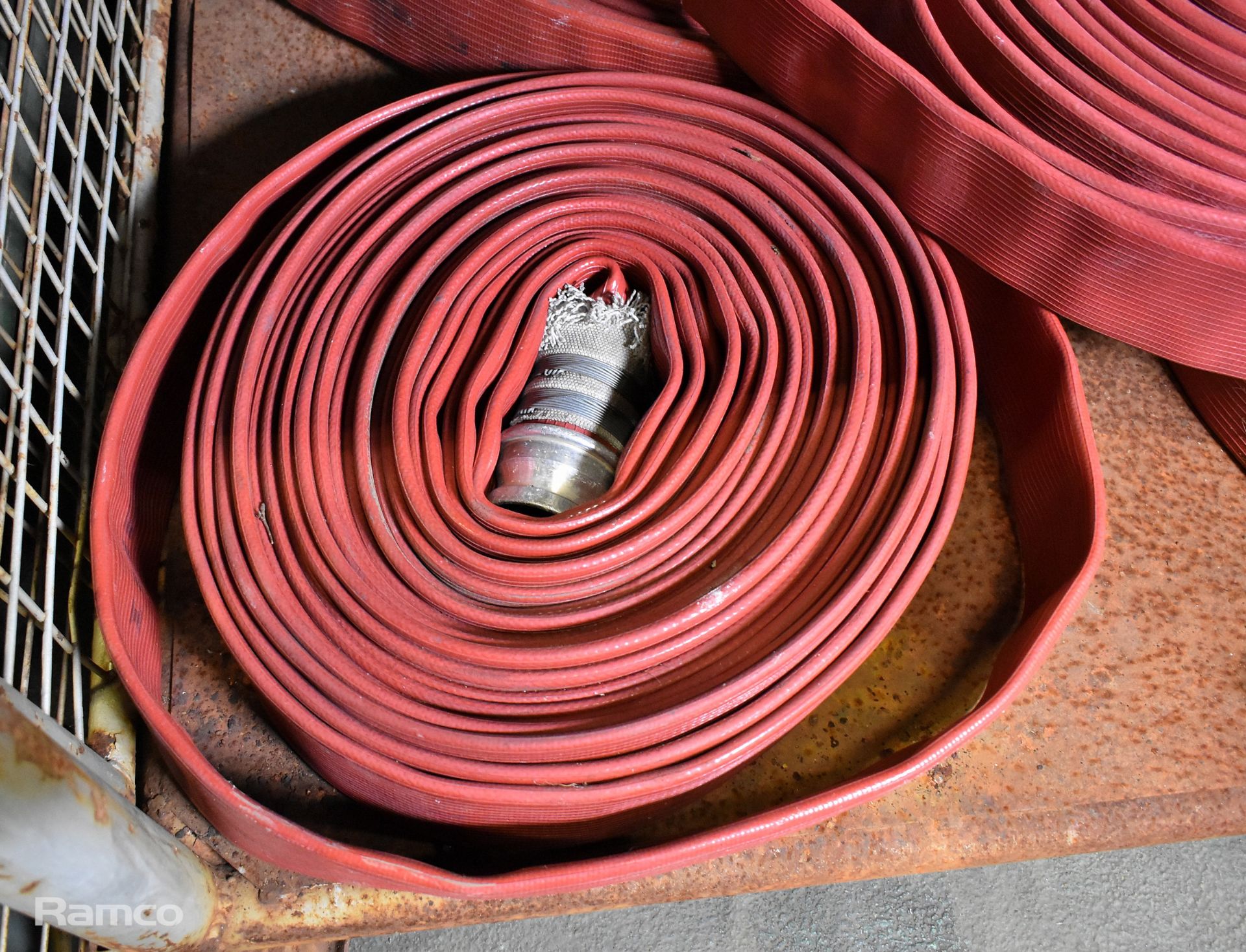 5x Layflat fire hoses - 70mm diameter - approx 20m length - Image 2 of 3