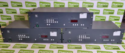 3x Kramer VP-64ETH balanced audio matrix switchers