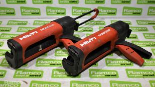 2x Hilti MD 2000 adhesive dispenser epoxy guns