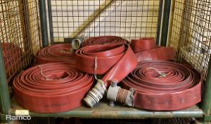 4x Layflat fire hoses - 70mm diameter - approx 20m length, Layflat fire hose - 45mm diameter