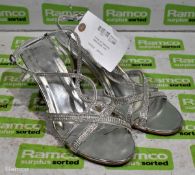 Friends Like These silver heeled sandals - size 7