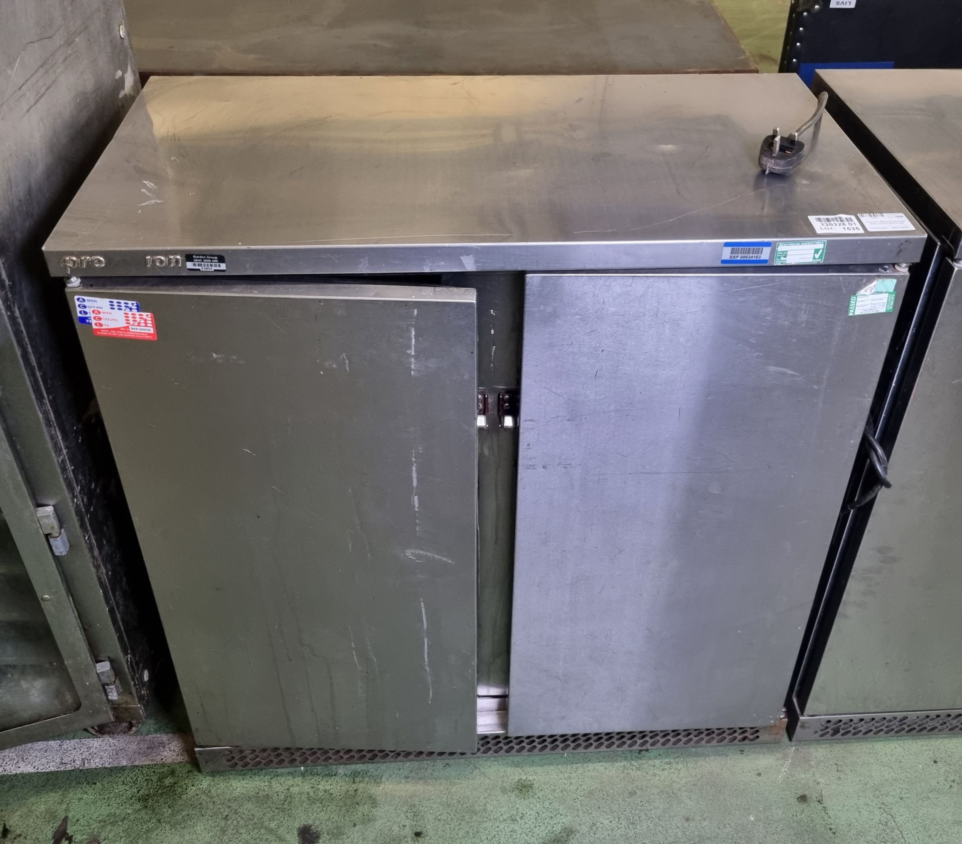 Precision BBS900 stainless steel double door fridge - 900mm W - Image 2 of 7