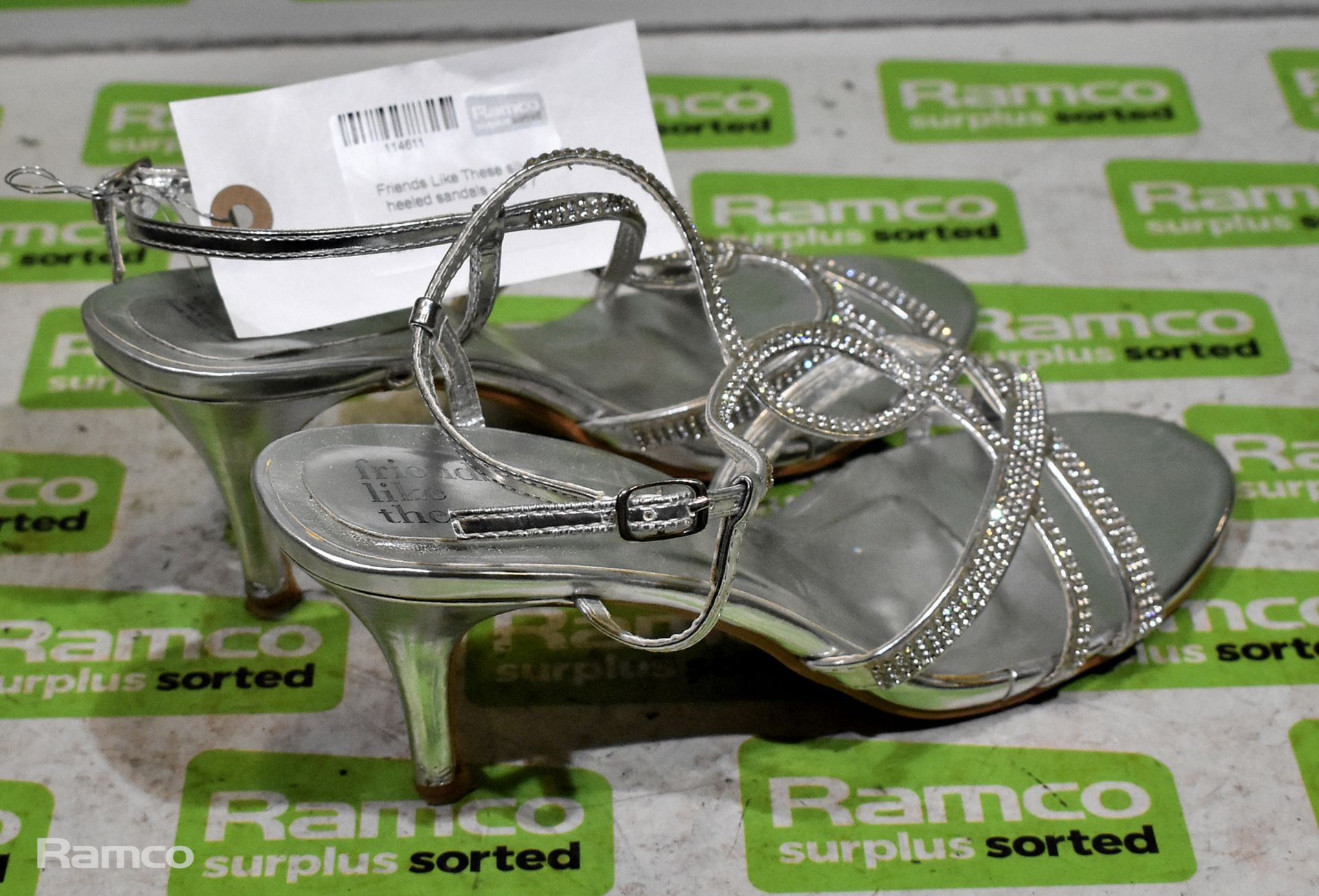 Friends Like These silver heeled sandals - size 7 - Image 2 of 4