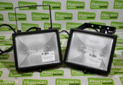 2x Enlite EN-FL110 floodlights with IP54 protection