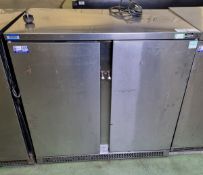 Precision BBS900 stainless steel double door fridge - 900mm W