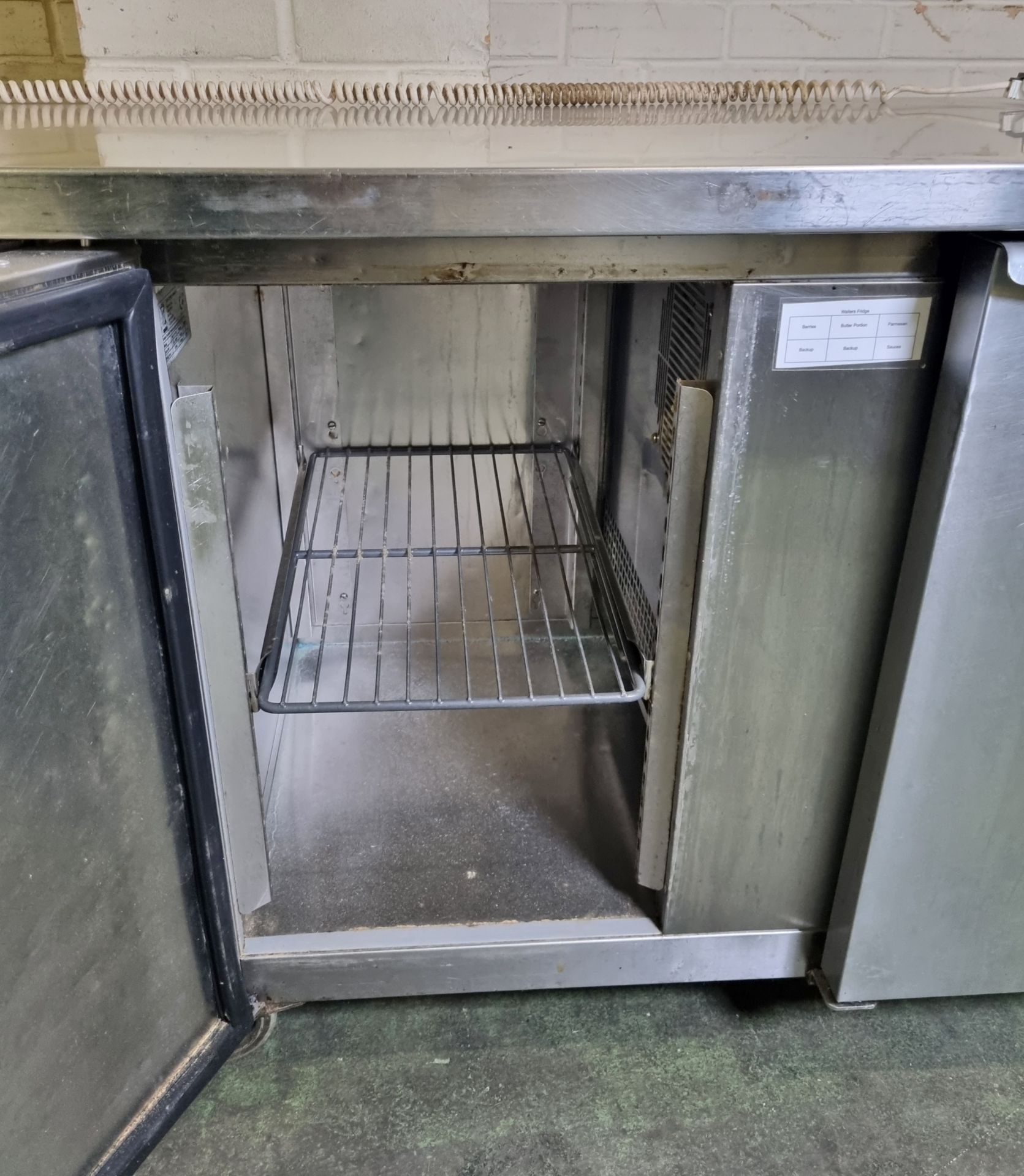 Precision MCU 311 SS stainless steel 3 door counter fridge - 1820mm W - Image 3 of 5
