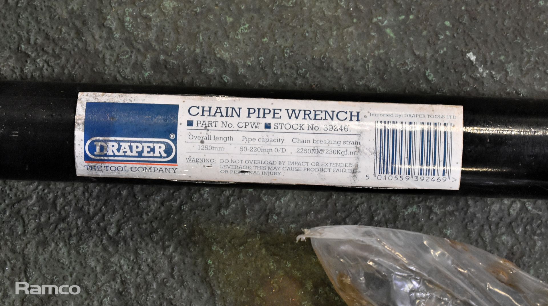 Draper CPW chain pipe wrench - Image 3 of 3