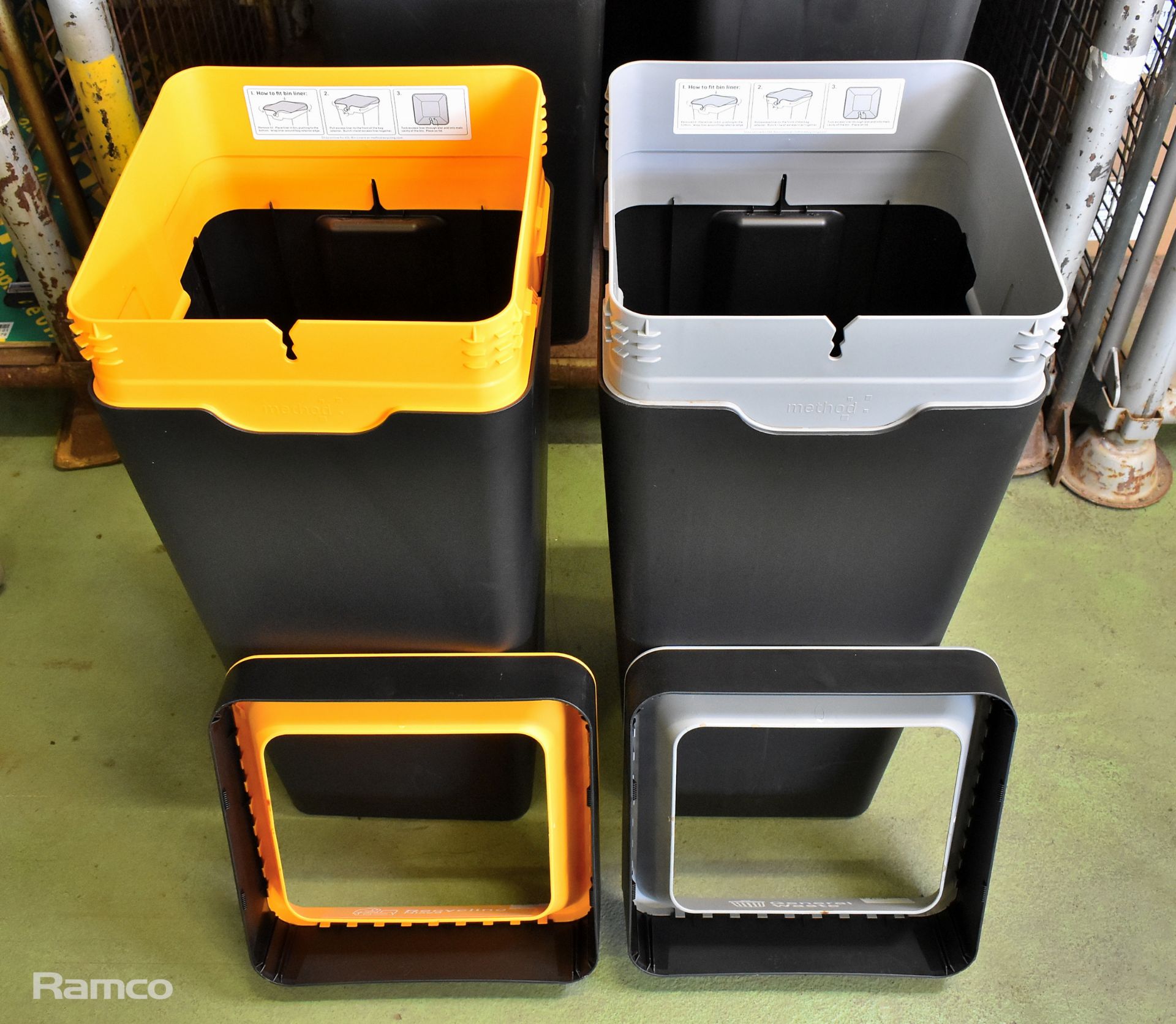 4x Method 60L mixed recycling bins, 2x Method 60L general waste bins - Image 3 of 3