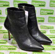 Jasper Conran leather heeled ankle boots - size 7