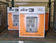 3x Zibro R18 E Paraffin Heaters