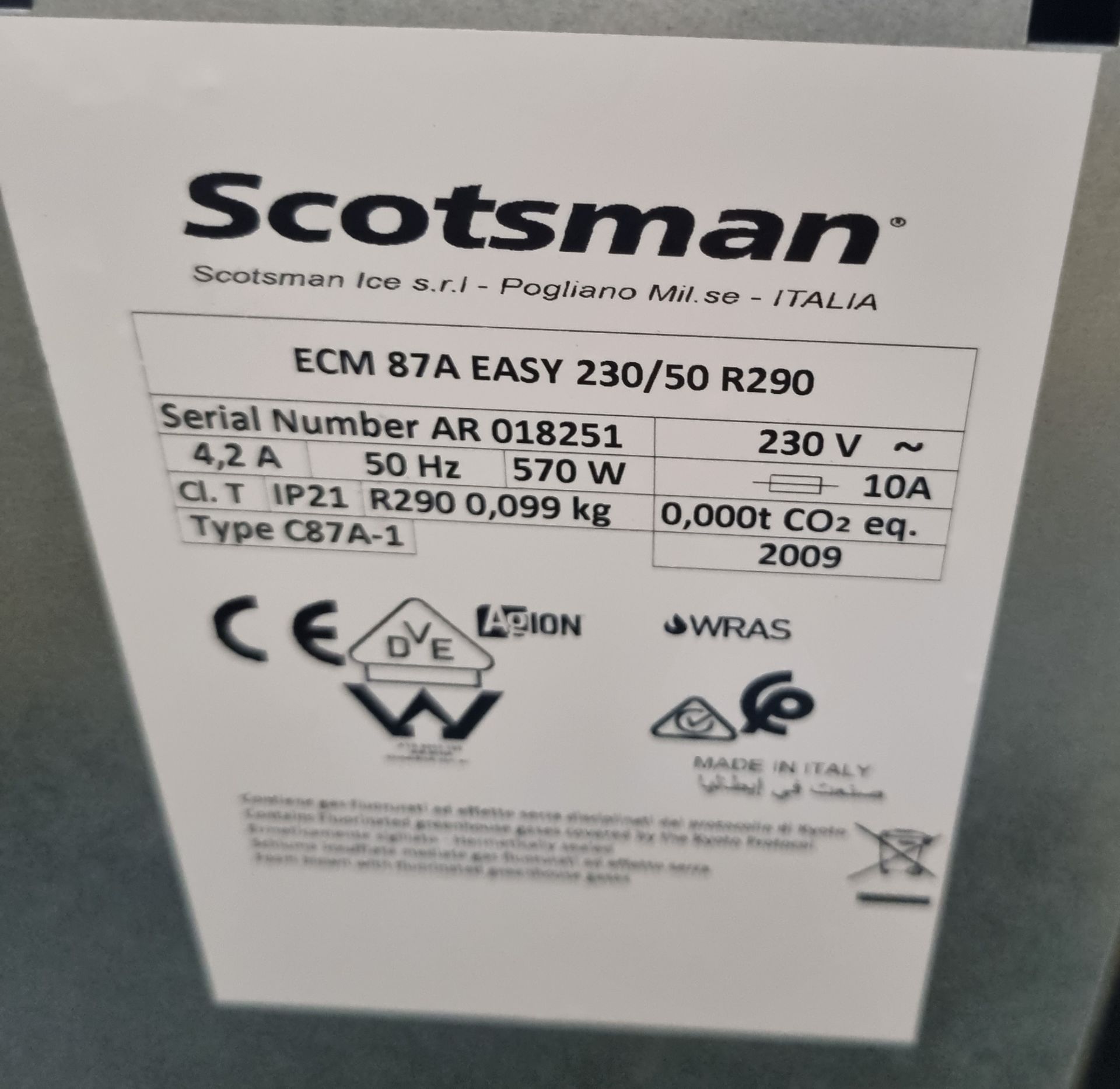 Scotsman EC 87 EcoX ice machine - 540mm W - Image 4 of 4