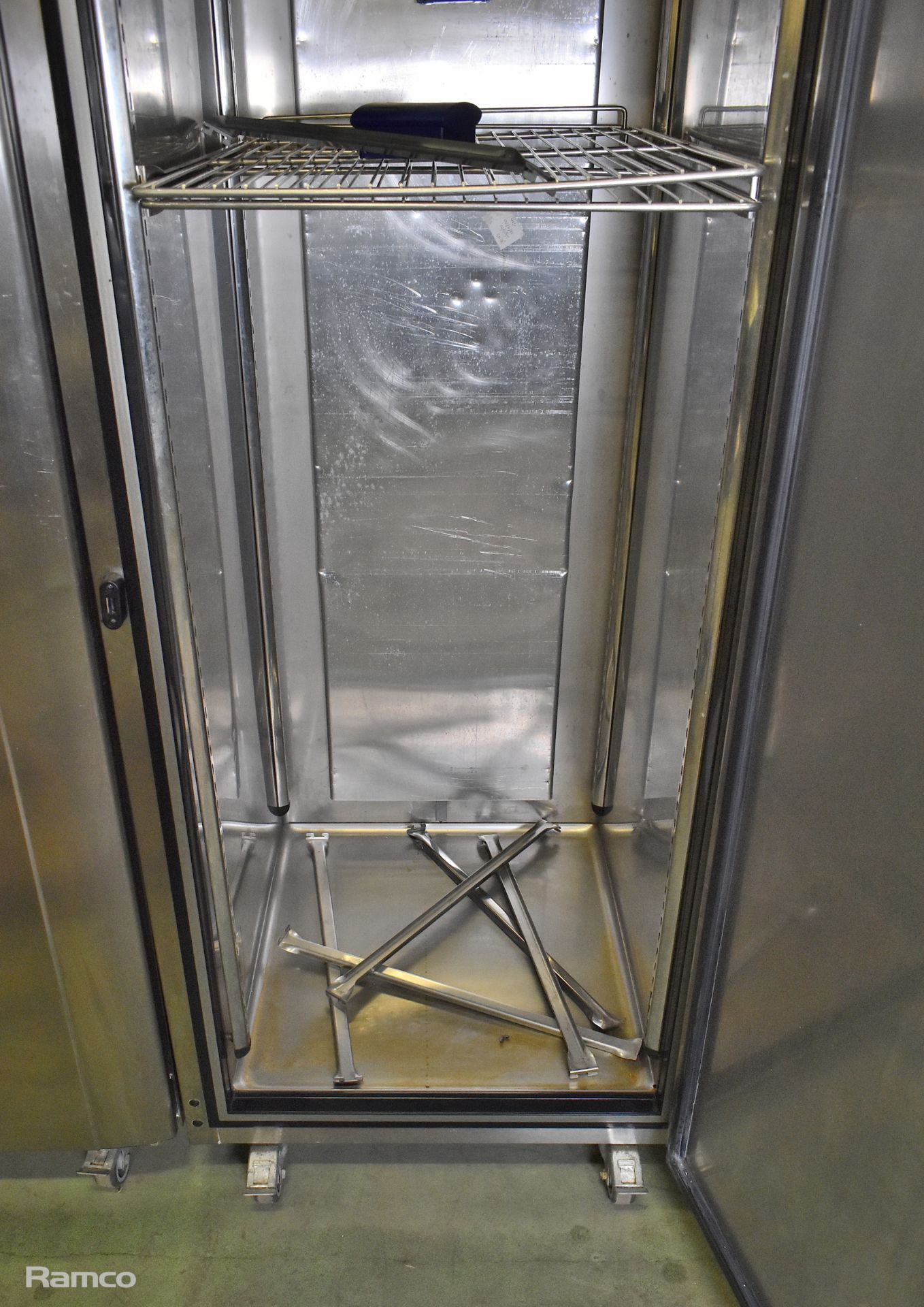 Foster EPREMG600L stainless steel single door freezer (missing front top panel) - 700mm W - Image 2 of 6
