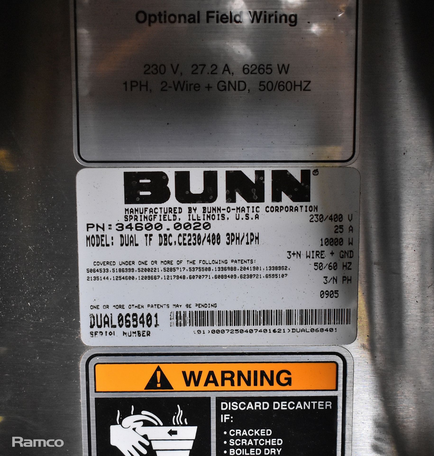 Bunn Dual ThermoFresh DBC coffee brewer - Image 4 of 4