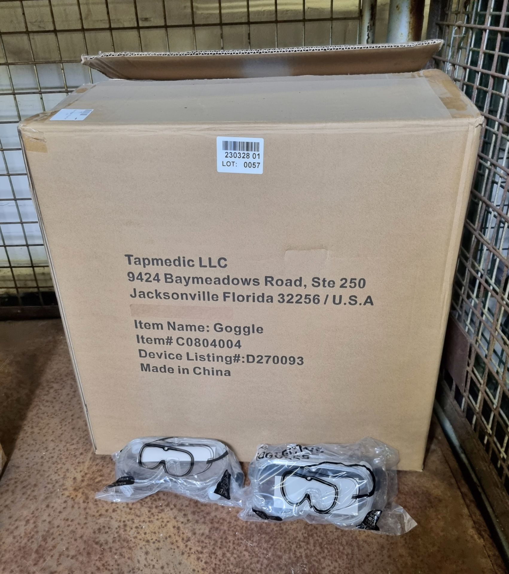 Box of goggles - 150 pairs per box