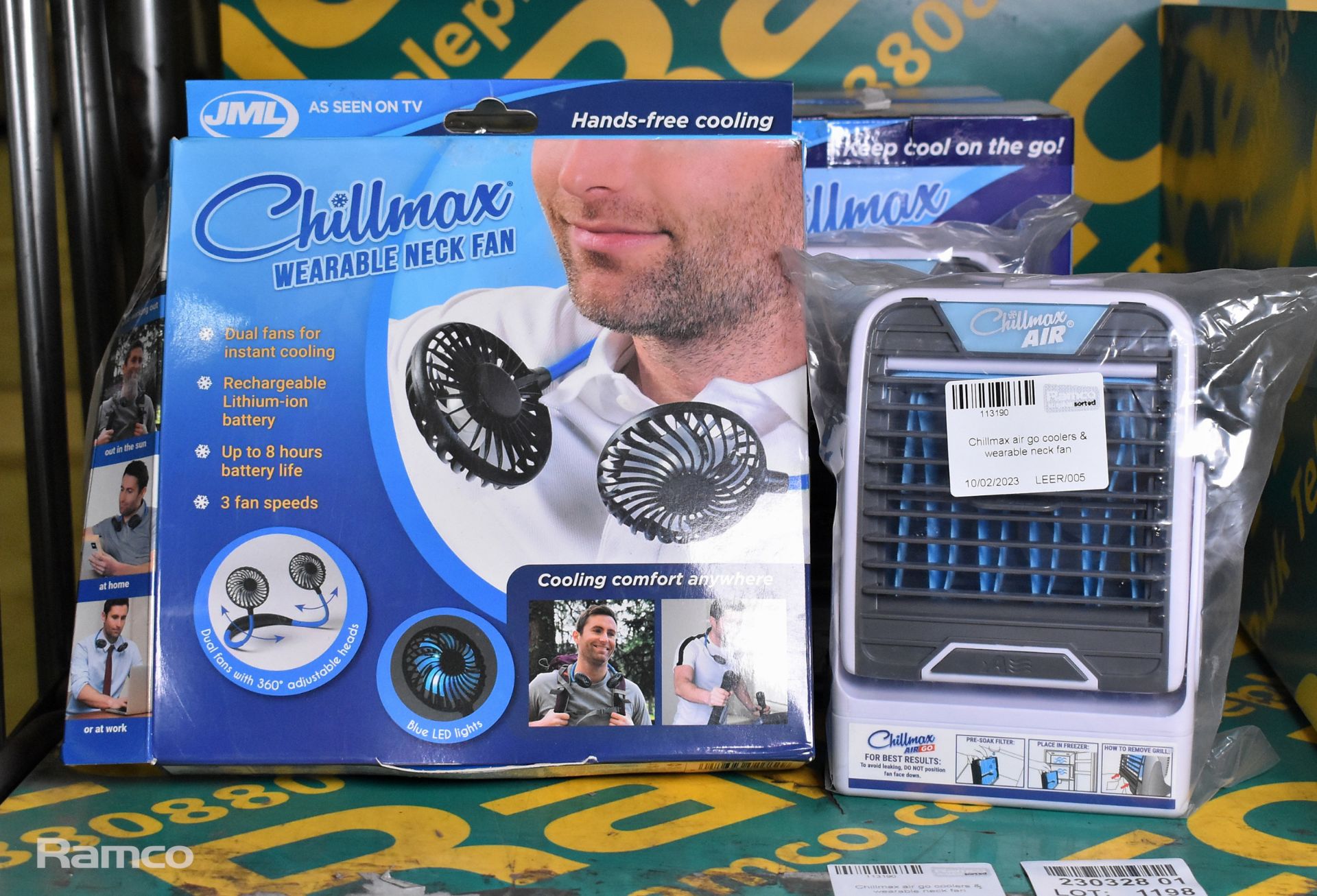 Chillmax air go coolers & wearable neck fan - Image 2 of 4