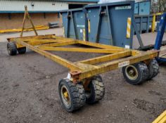 20ft Skeletal yard trailer - solid wheeled