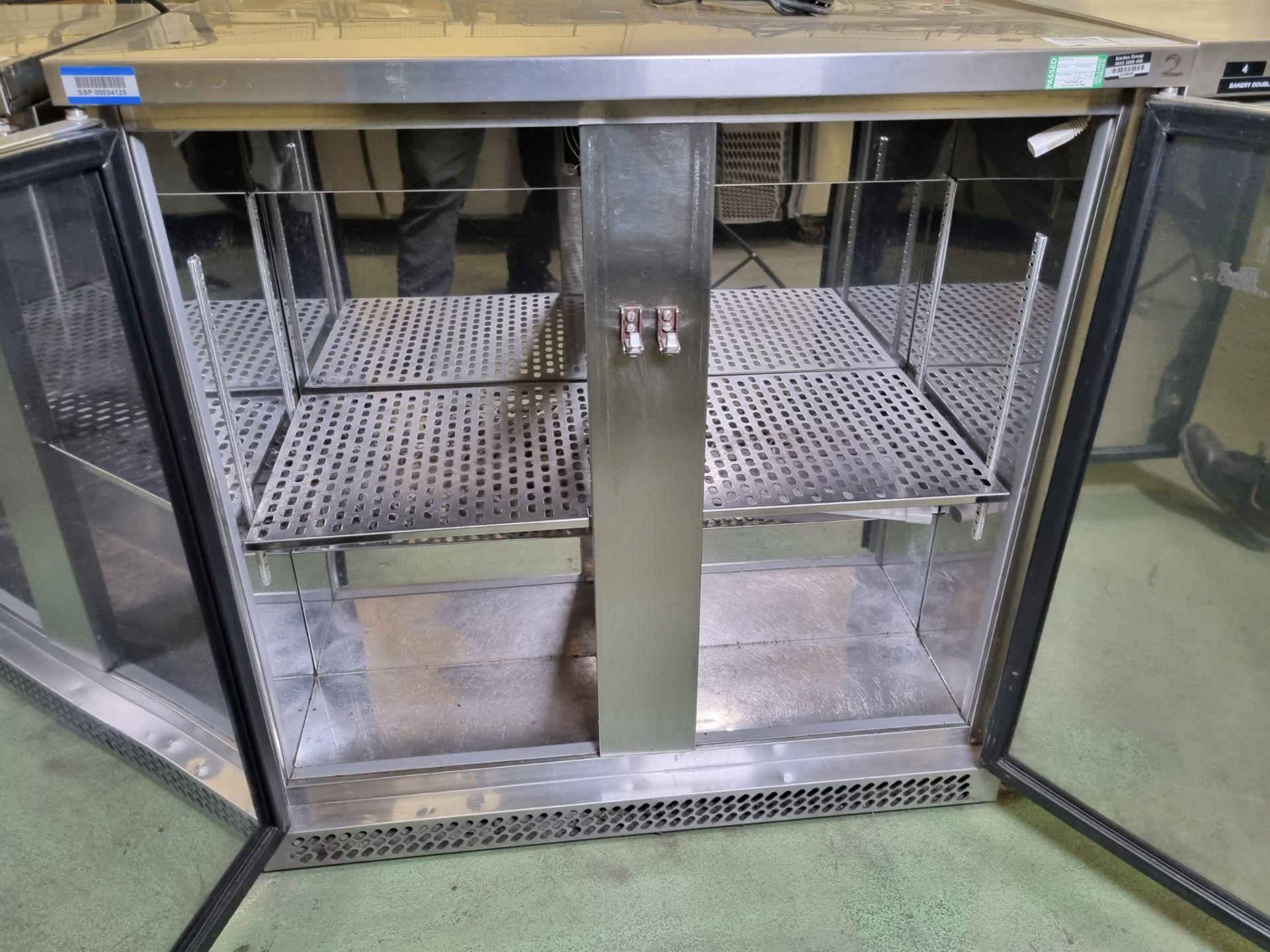 Precision BBS900 stainless steel double door fridge - 900mm W - Image 3 of 4
