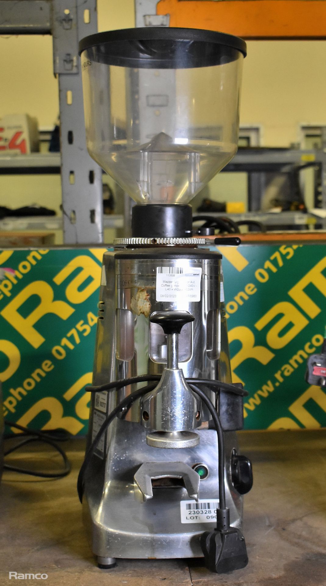 Mazzer Luigi Major Aut coffee grinder - 230/240V - L40 x W23 x H62cm
