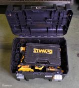 DeWalt DCK2510L3T twin pack including combi drill and impact driver with batteries (no charger)