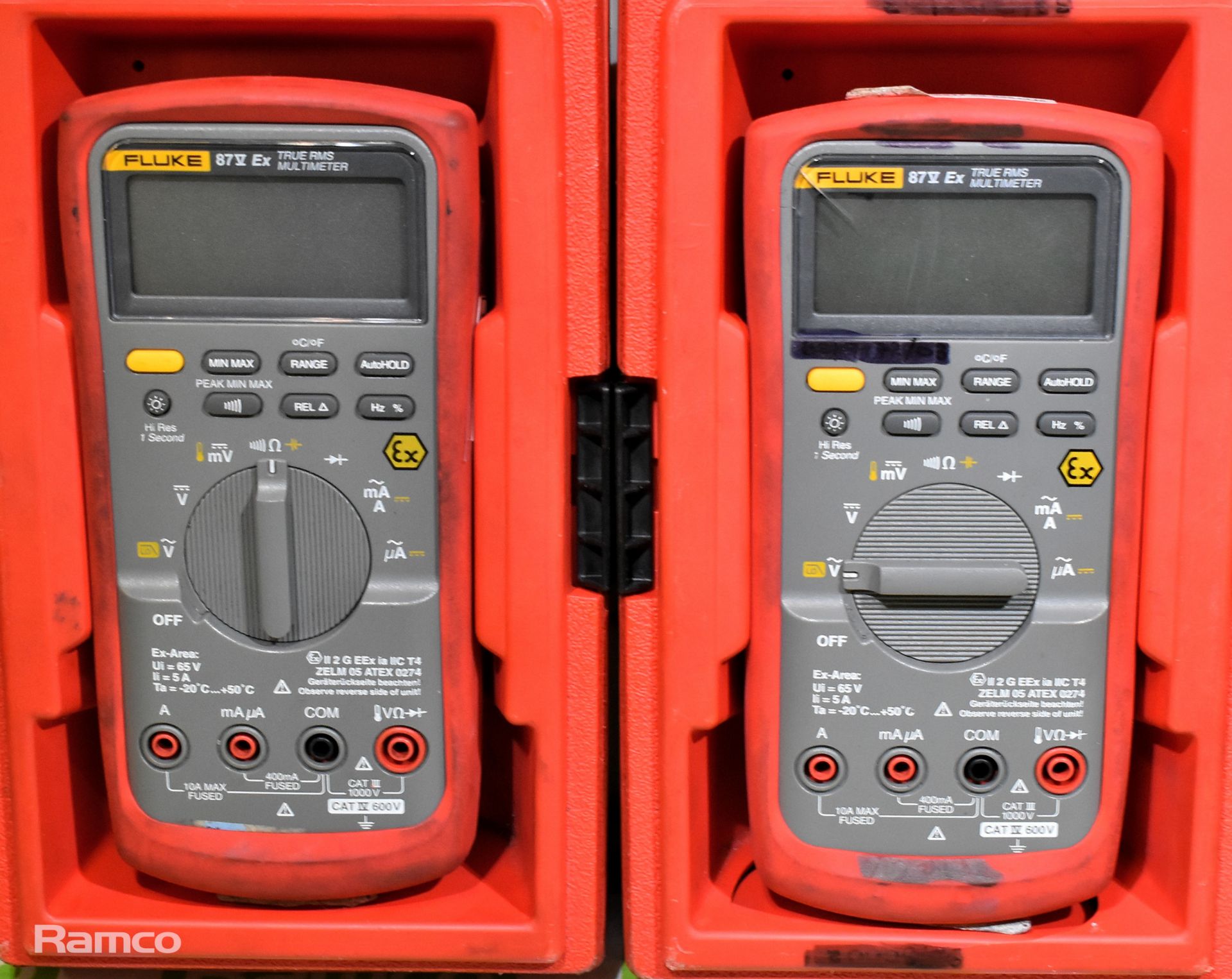 4x Fluke 87V-EX True RMS multimeters - Image 2 of 3