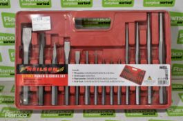 Neilsen 14pc punch & chisel set