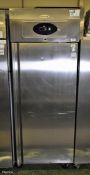 Tefcold RK710 stainless steel single door upright fridge - 680mm W