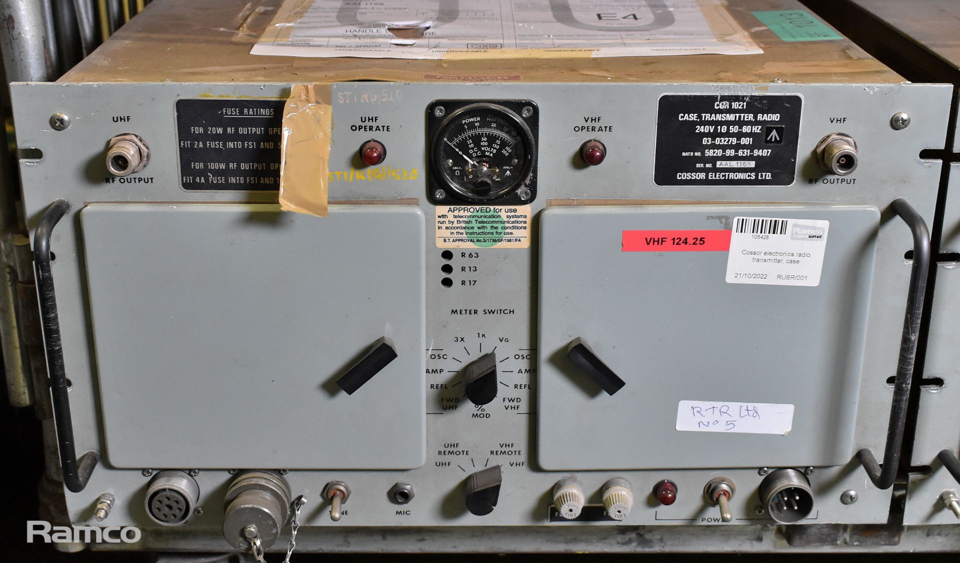 Cossor electronics radio, transmitter, case, Cossor electronics radio, transmitter, case - Image 2 of 5