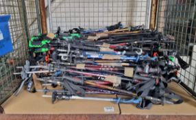 Multiple types of ski poles - approx. 70 pairs