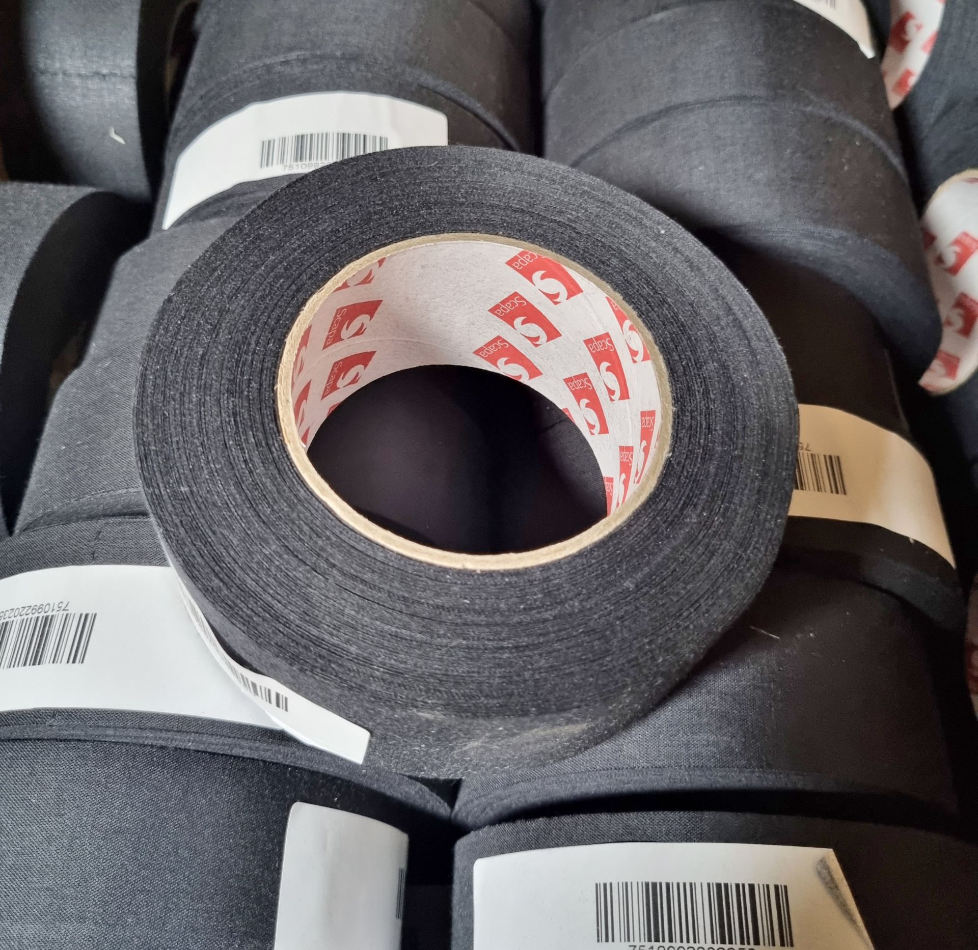 60x rolls of Self Adhesive Fabric Tape Black W 50mm - Image 3 of 3