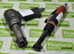 US3X rivet hammer, Desoutter DR300-T2000-T5-90 pneumatic angle drill