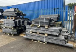 Various sized plastic scaffolding boards