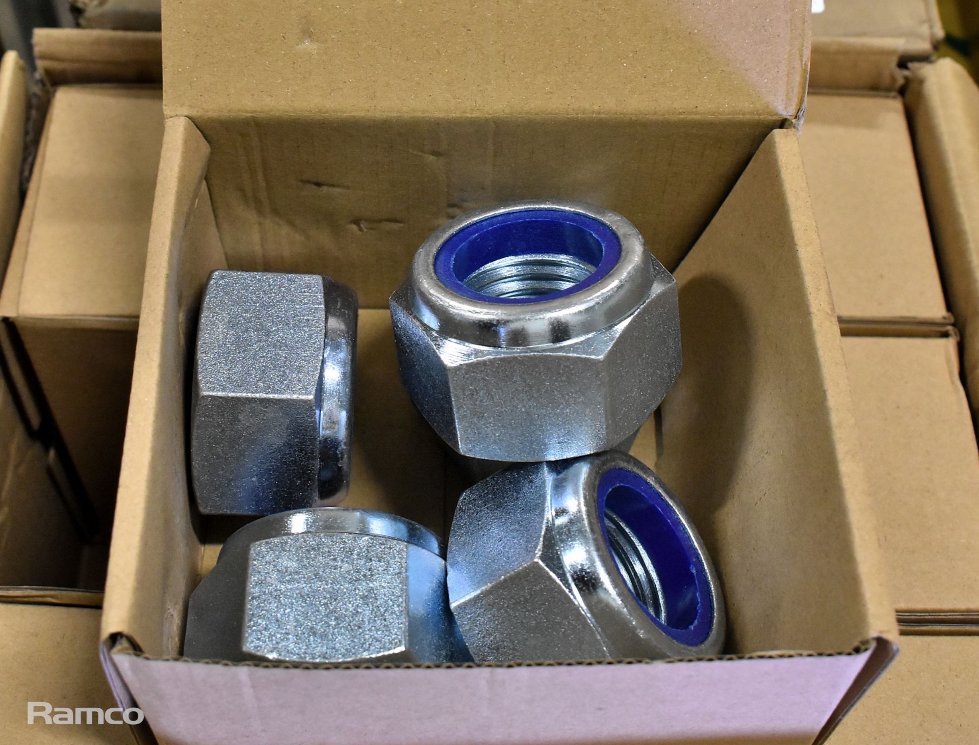 2x boxes of 36 mm nylon thread locking nuts- 6 packs per box - 5 nuts per box - Image 3 of 6