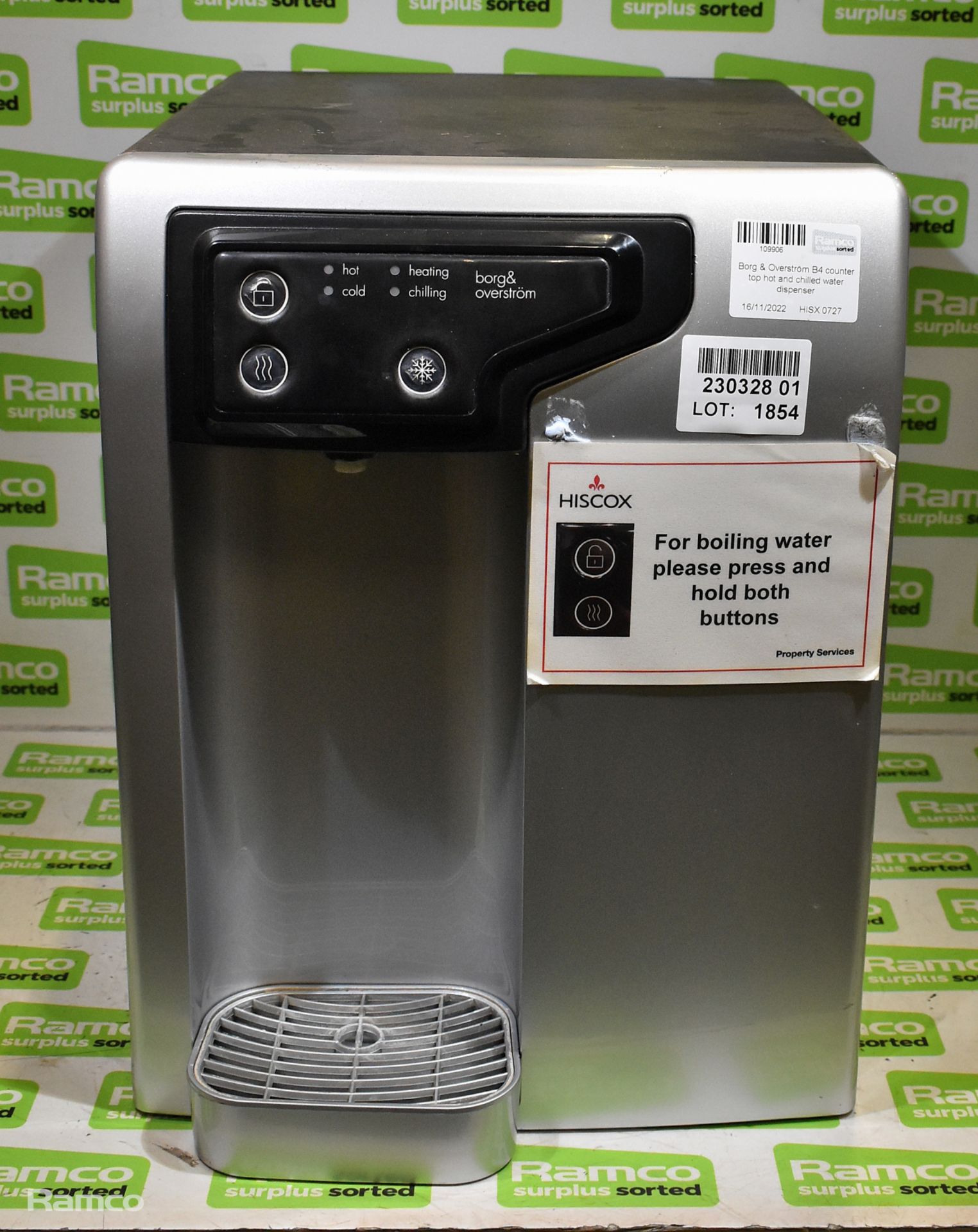 Borg & Overström B4 counter top hot and chilled water dispenser