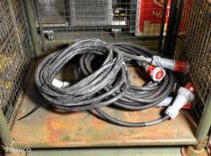 4x Blakley electrics 400v rubber cables with Mennekes connectors