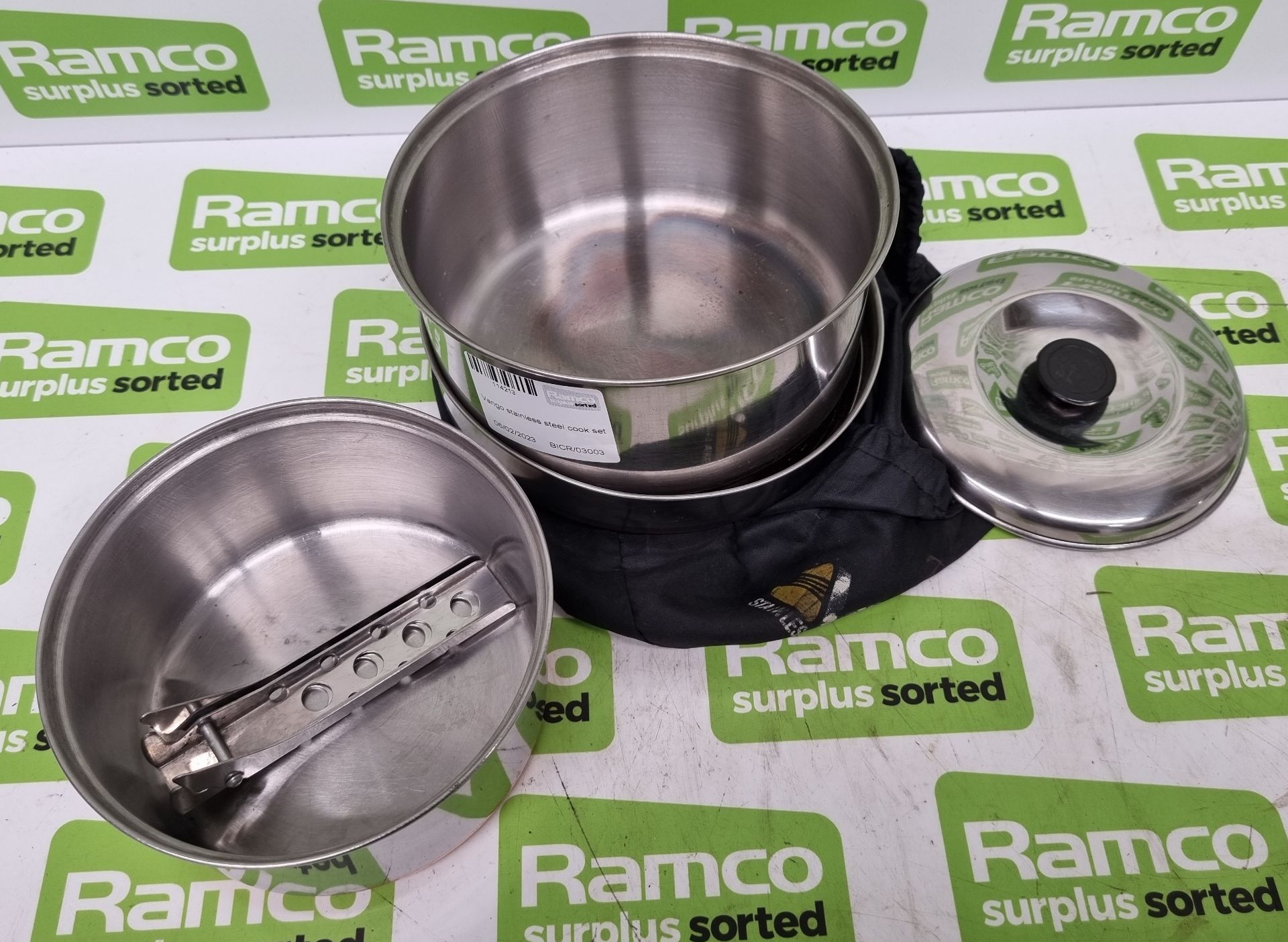 2x Vango stainless steel cook sets - Image 2 of 4