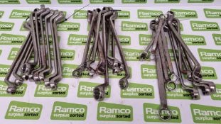 Various sized ring spanners