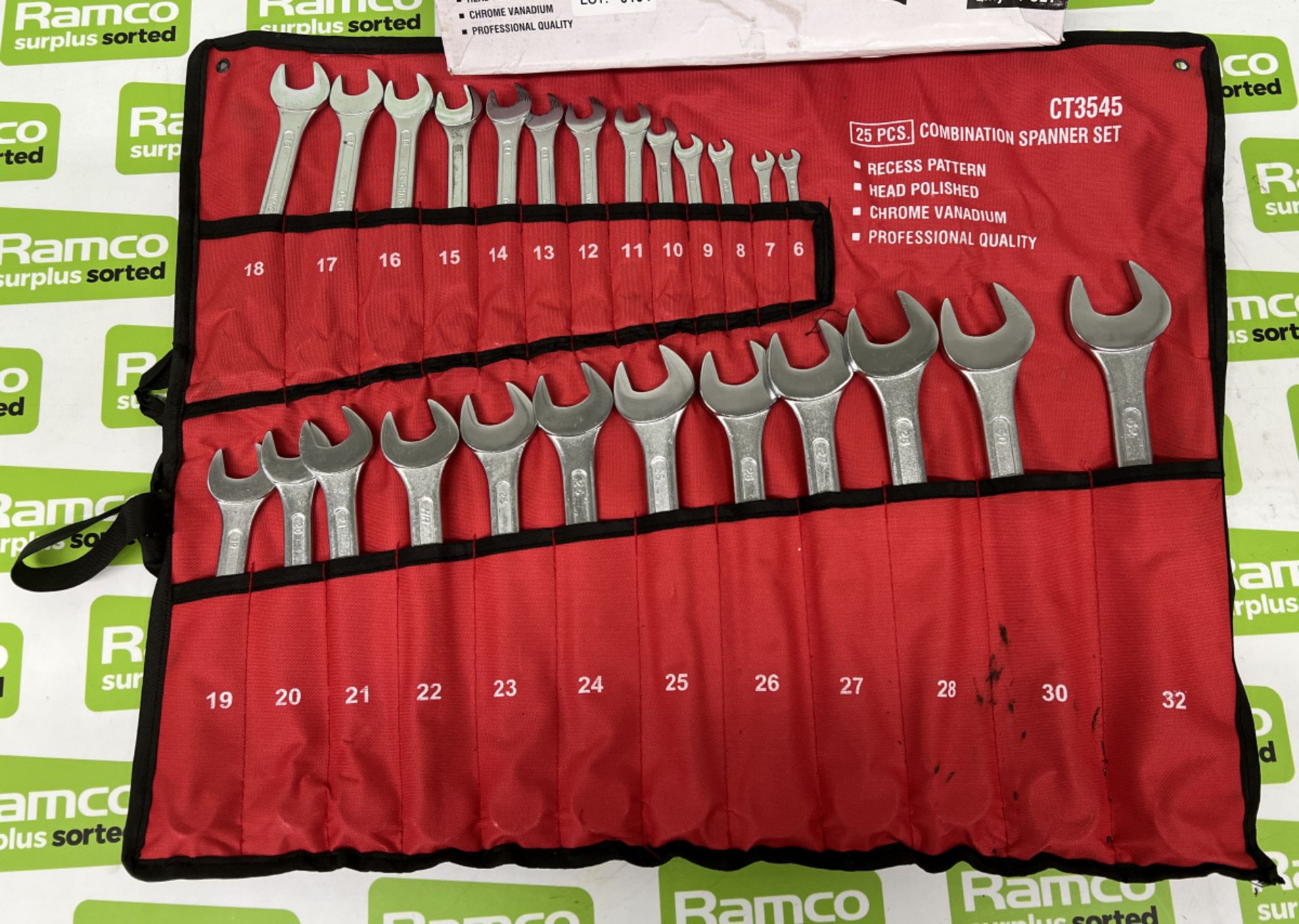 CT3545 25 piece combination spanner set - sizes 19-32mm - Image 2 of 3