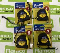 4x Marksman 5m measuring tapes