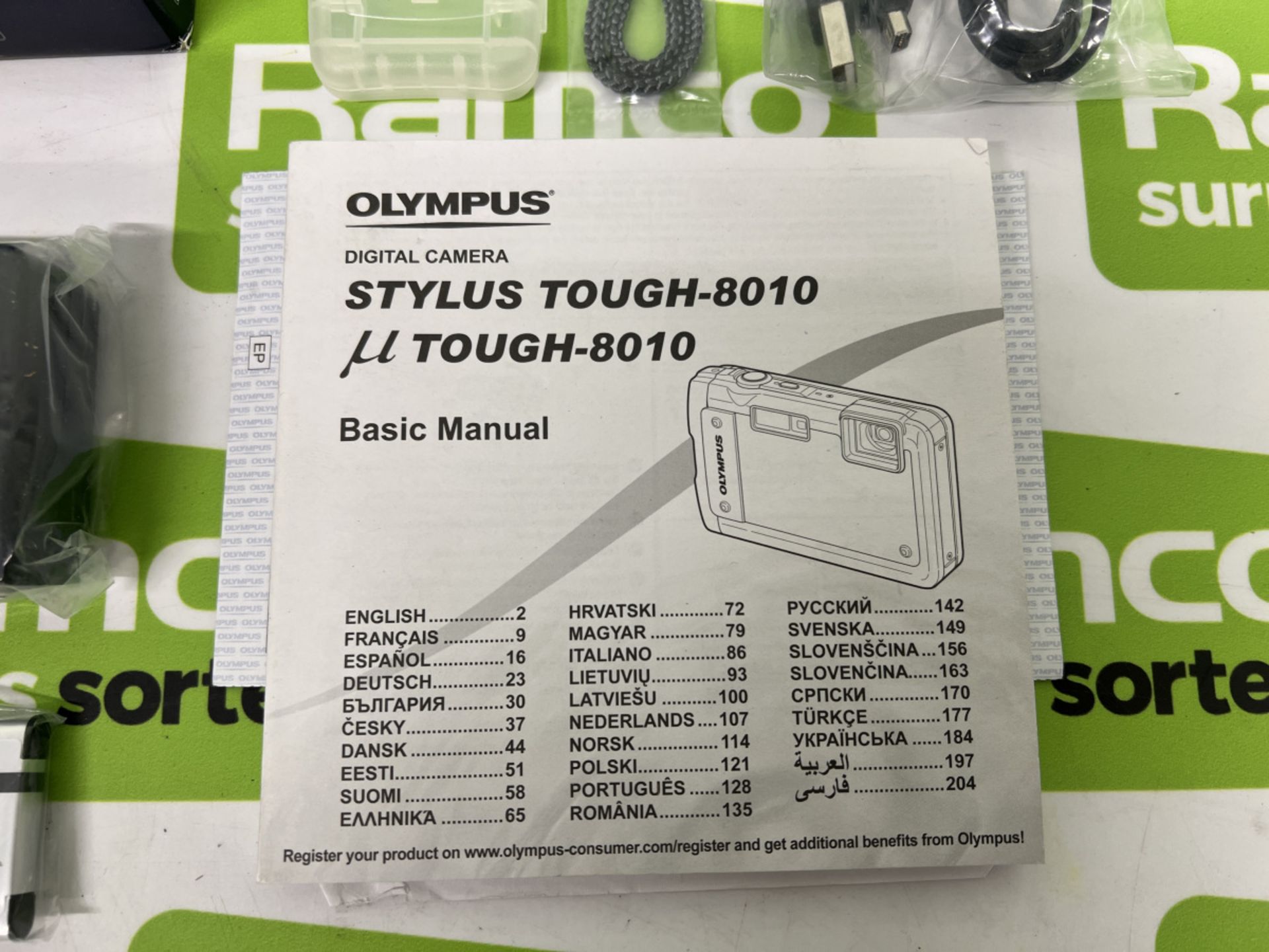 Olympus Stylus Tough-8010 digital camera with accessories - Image 6 of 7