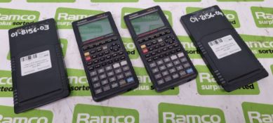 2x Casio CFX-9850G colour power graphic electronic PPI calculators