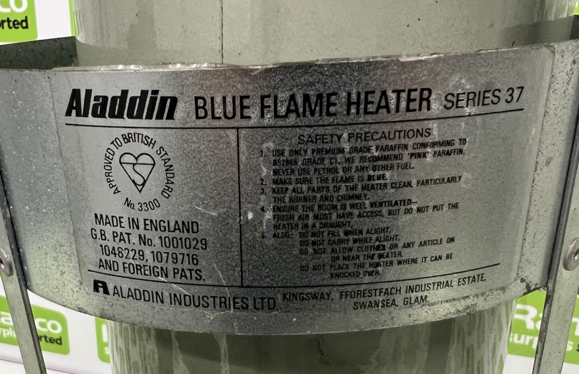 Aladdin Series 37 blue flame paraffin heater - Image 7 of 7