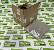Box of 1000x polythene clear square bags 225 x 300mm